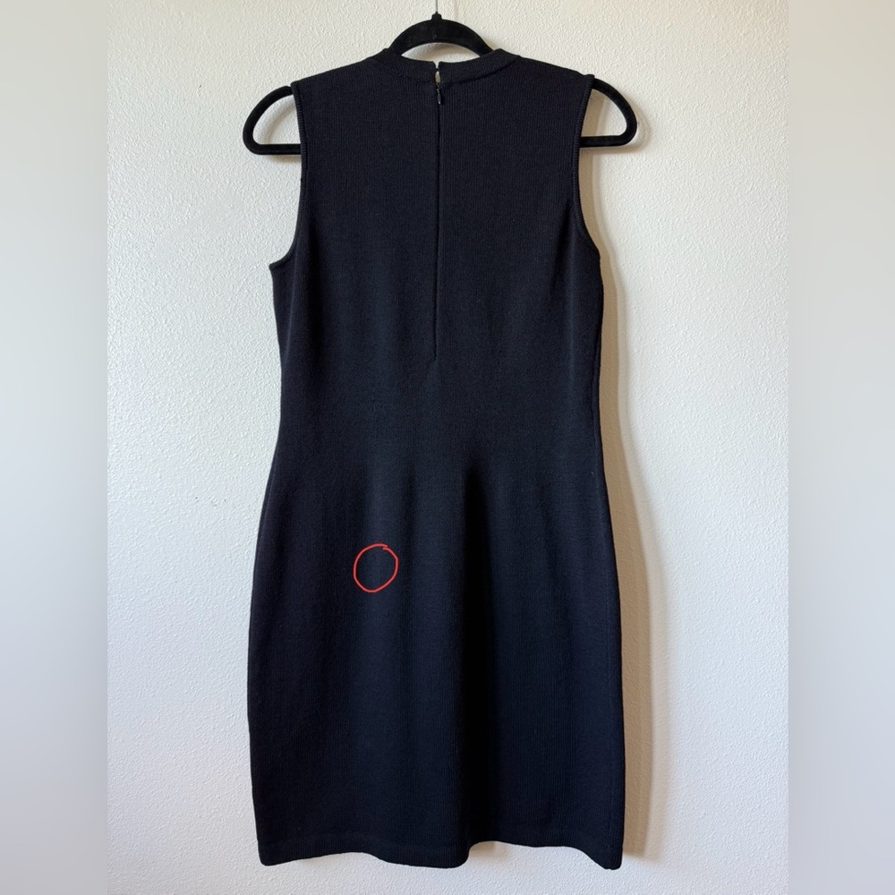 St. John Classic Black Midi Dress - Picture 4 of 6